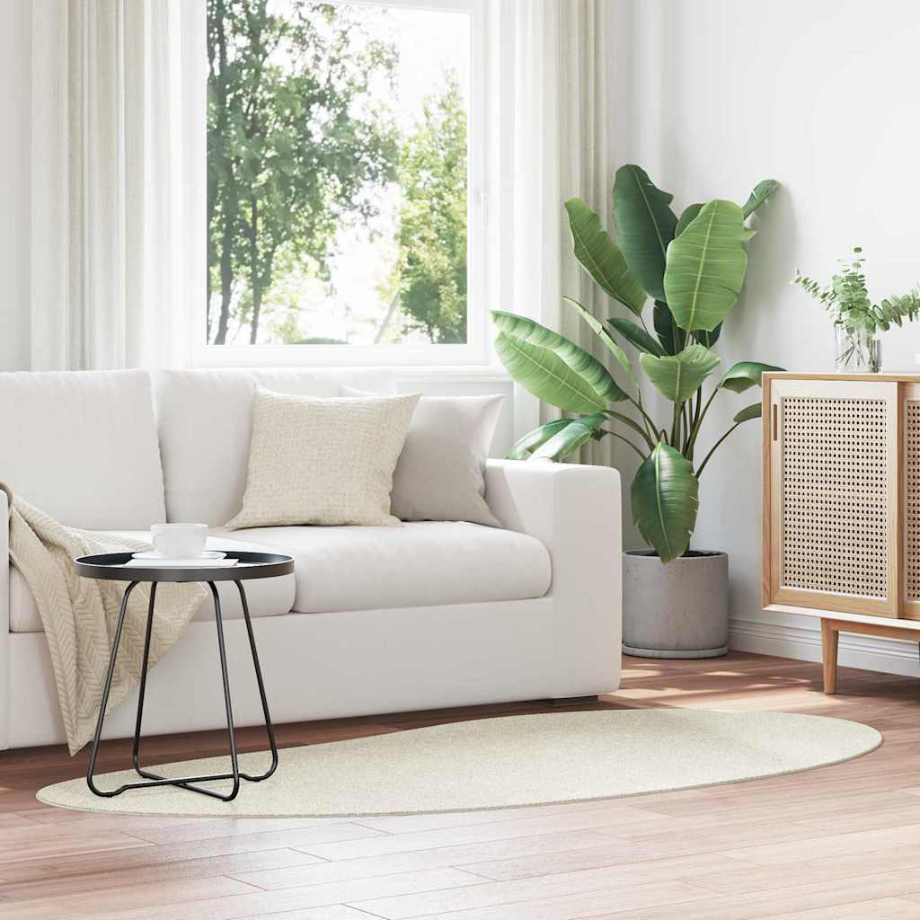 Vloerkleden HUARTE Crème 100 x 200 cm Polyester is nu te koop bij PeponiXL, paradijselijk wonen!