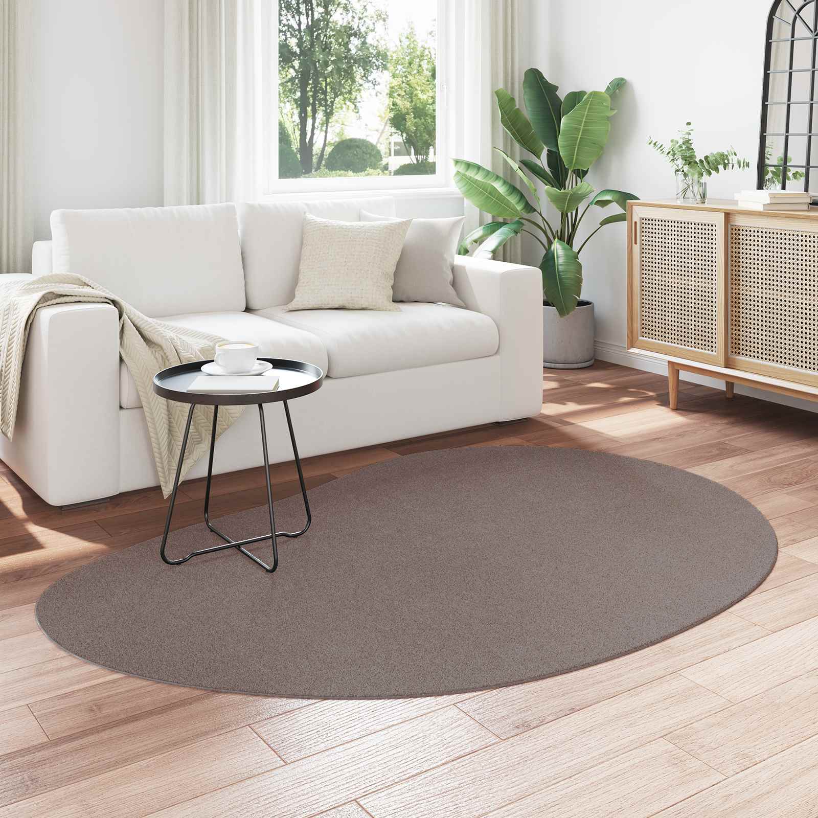 Vloerkleden HUARTE Zand 140 x 200 cm Polyester is nu te koop bij PeponiXL, paradijselijk wonen!