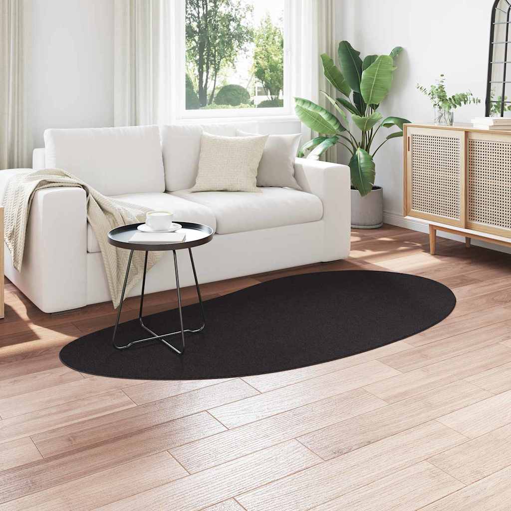 Vloerkleden HUARTE Zwart 100 x 200 cm Polyester is nu te koop bij PeponiXL, paradijselijk wonen!