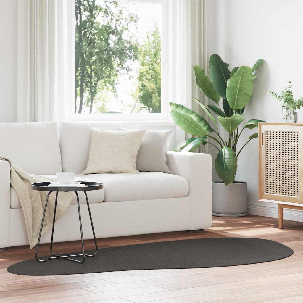 Vloerkleden HUARTE Antraciet 100 x 200 cm Polyester is nu te koop bij PeponiXL, paradijselijk wonen!