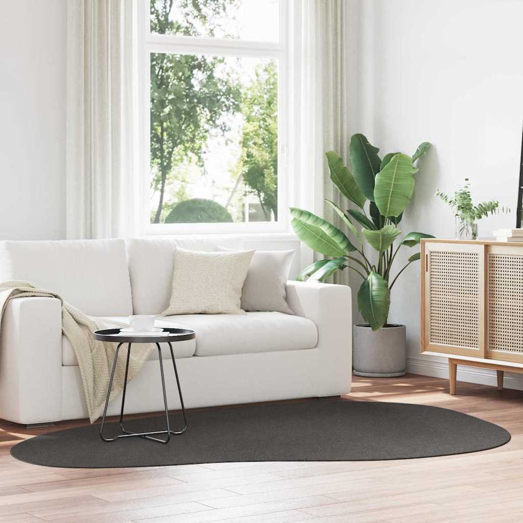 Vloerkleden HUARTE Antraciet 160 x 230 cm Polyester is nu te koop bij PeponiXL, paradijselijk wonen!