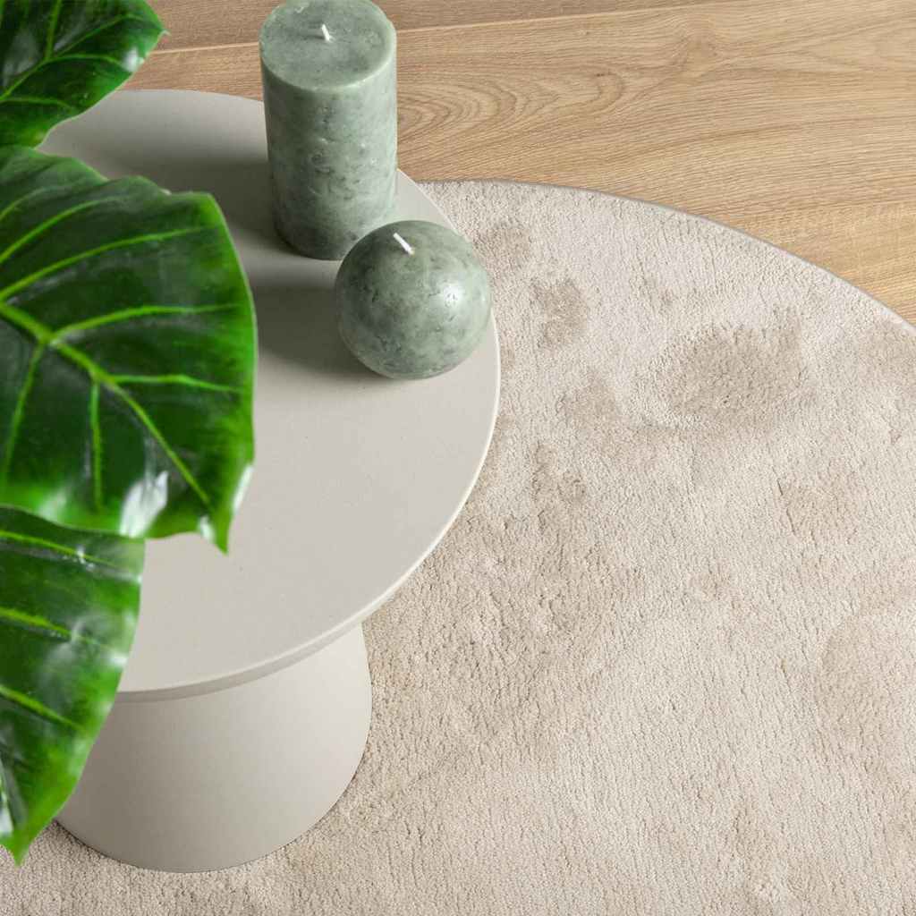 Vloerkleden HUARTE Beige 80 x 150 cm Polyester is nu te koop bij PeponiXL, paradijselijk wonen!