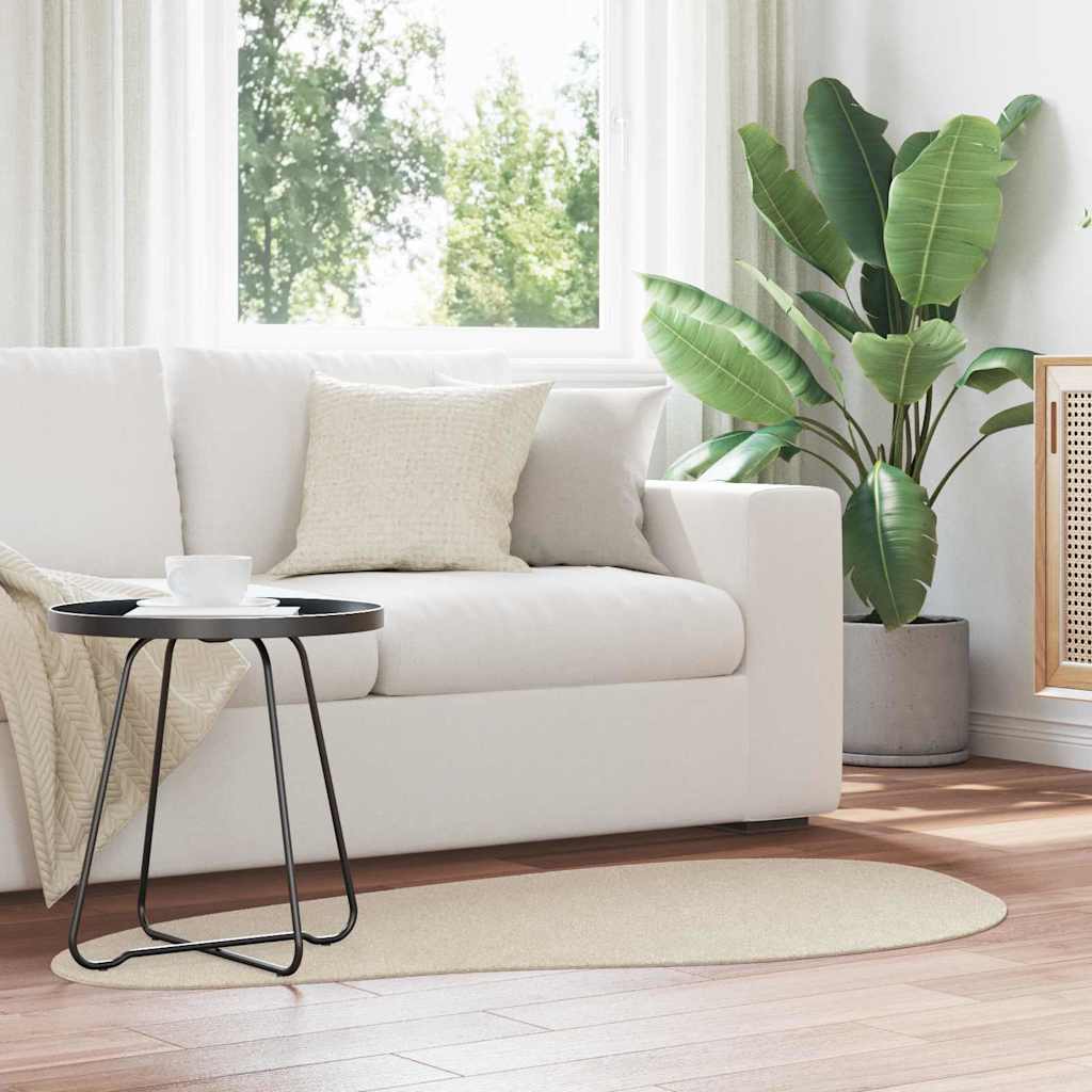 Vloerkleden HUARTE Beige 80 x 150 cm Polyester is nu te koop bij PeponiXL, paradijselijk wonen!