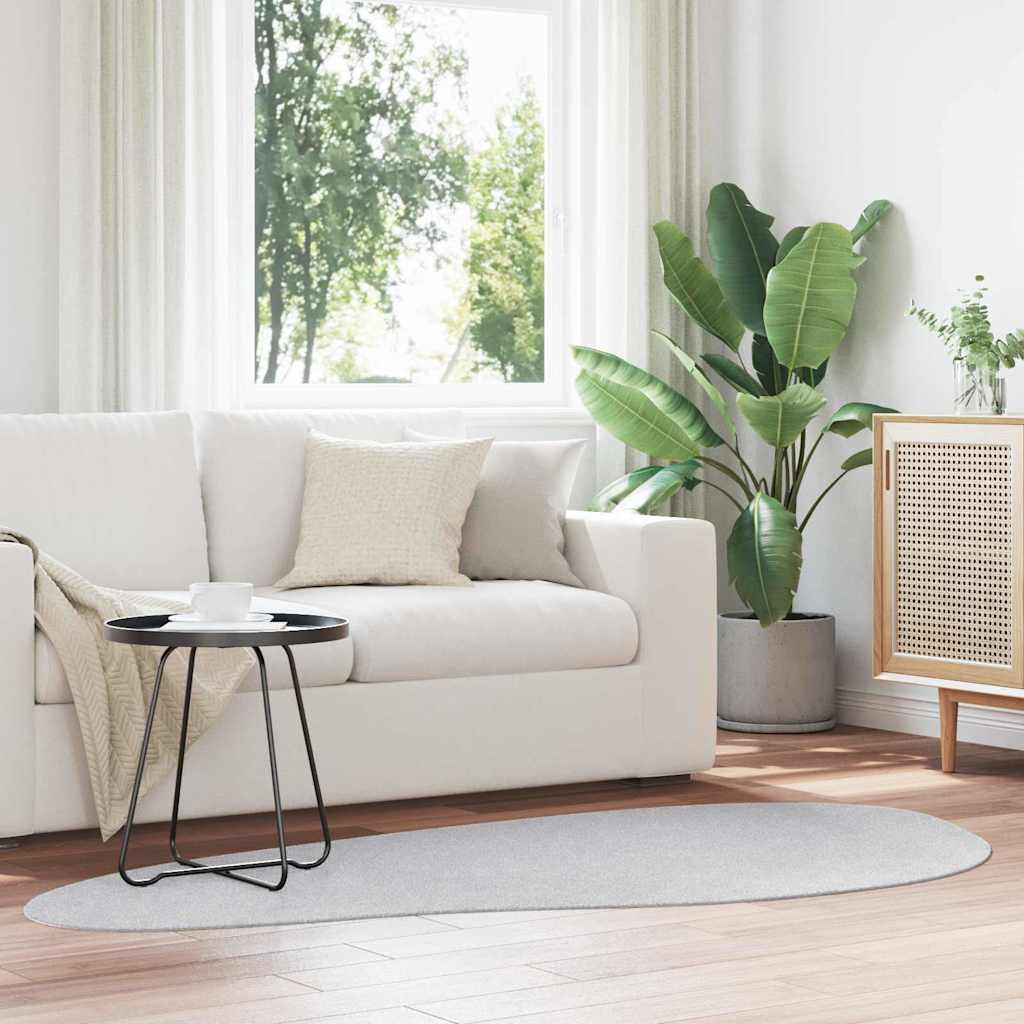 Vloerkleden HUARTE Grijs 100 x 200 cm Polyester is nu te koop bij PeponiXL, paradijselijk wonen!