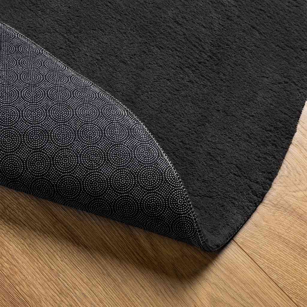 Vloerkleden HUARTE Zwart 120 x 170 cm Polyester is nu te koop bij PeponiXL, paradijselijk wonen!