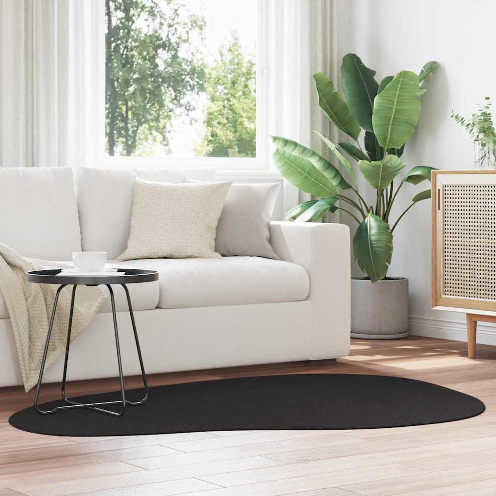 Vloerkleden HUARTE Zwart 120 x 170 cm Polyester is nu te koop bij PeponiXL, paradijselijk wonen!