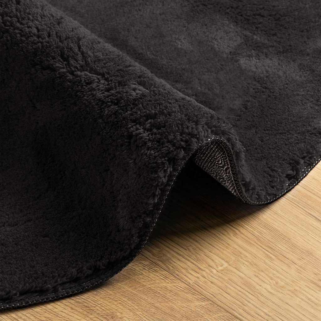 Vloerkleden HUARTE Zwart 140 x 200 cm Polyester is nu te koop bij PeponiXL, paradijselijk wonen!
