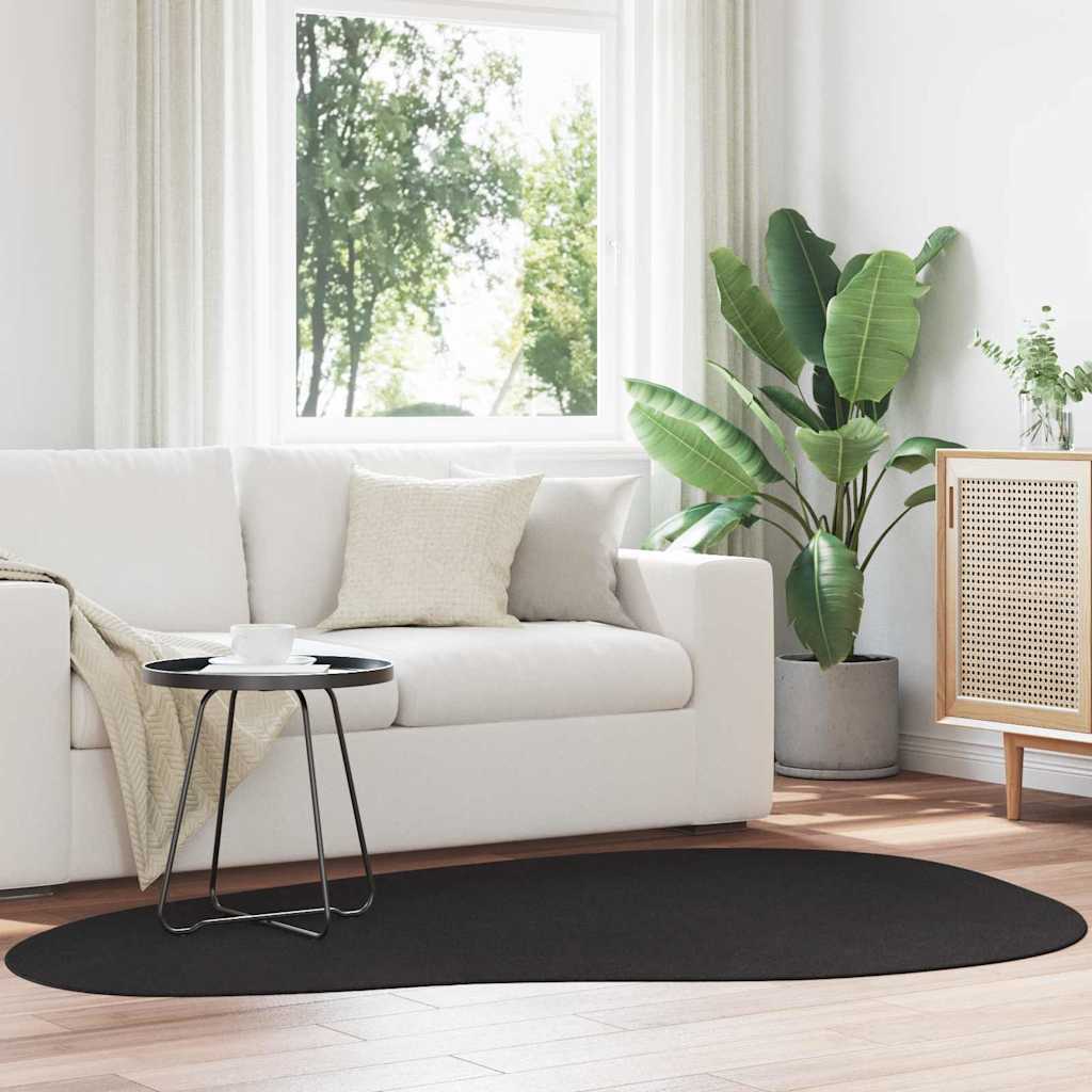 Vloerkleden HUARTE Zwart 140 x 200 cm Polyester is nu te koop bij PeponiXL, paradijselijk wonen!