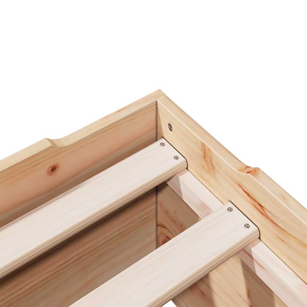 Bedframe zonder matras stapelbaar 90x190 cm massief hout is nu te koop bij PeponiXL, paradijselijk wonen!