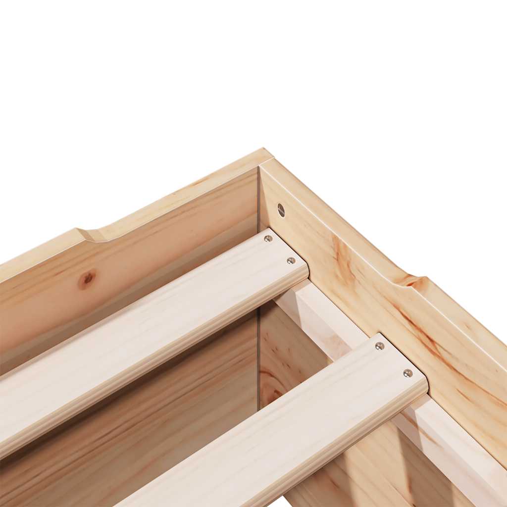 Bedframe zonder matras stapelbaar 75x190 cm massief hout is nu te koop bij PeponiXL, paradijselijk wonen!