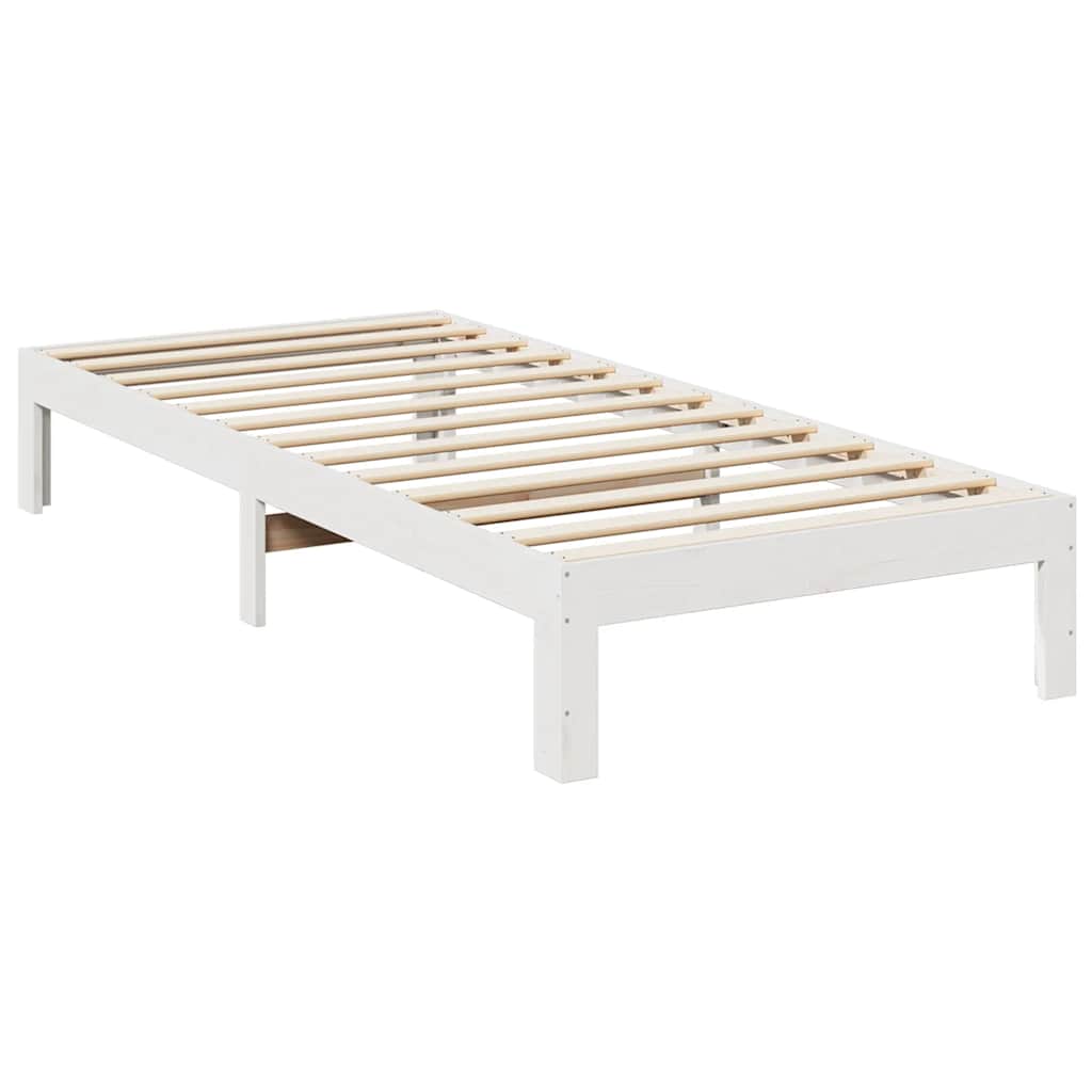 Bedframe zonder matras massief grenenhout wit 90x200 cm is nu te koop bij PeponiXL, paradijselijk wonen!