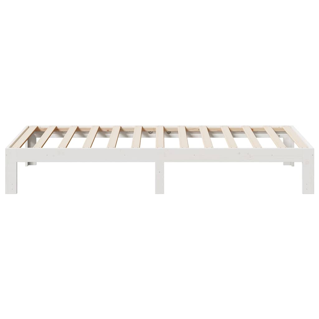 Bedframe zonder matras massief grenenhout wit 90x200 cm is nu te koop bij PeponiXL, paradijselijk wonen!