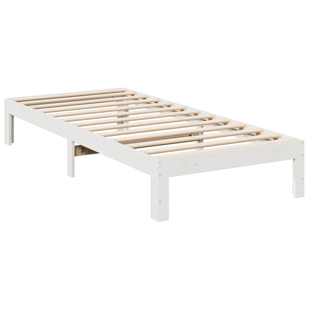 Bedframe zonder matras massief grenenhout wit 90x200 cm is nu te koop bij PeponiXL, paradijselijk wonen!