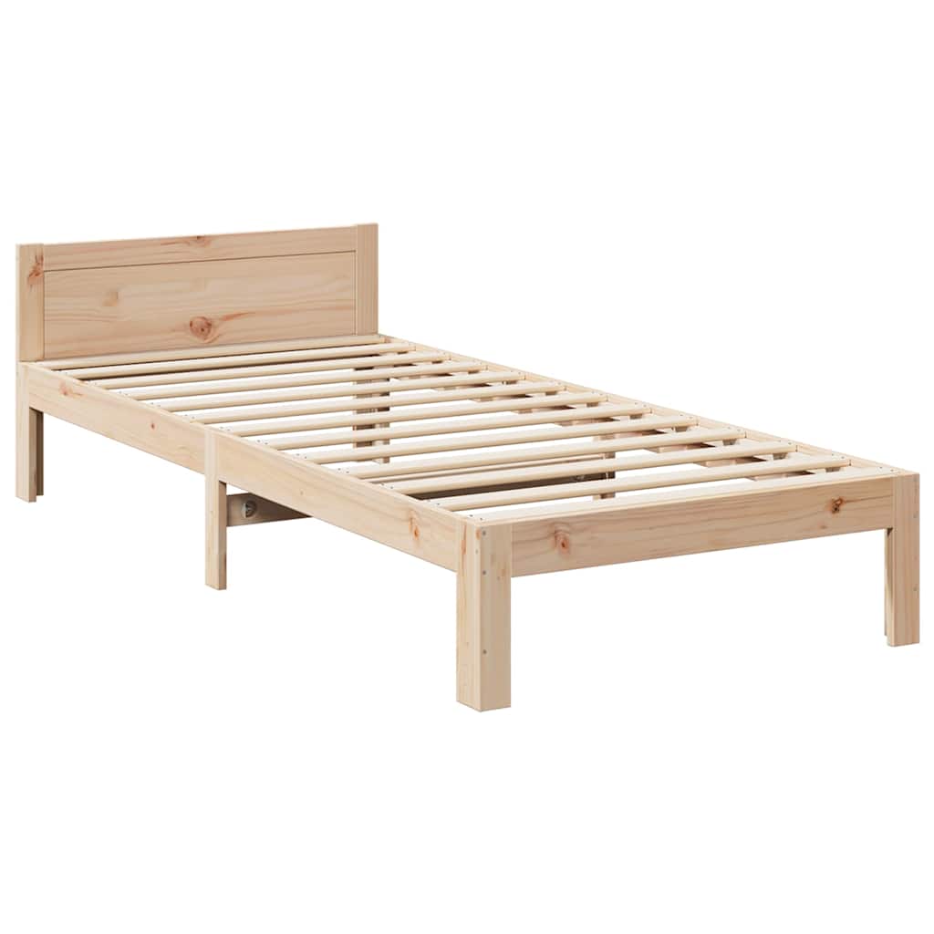 Bedframe zonder matras massief grenenhout 80x200 cm is nu te koop bij PeponiXL, paradijselijk wonen!