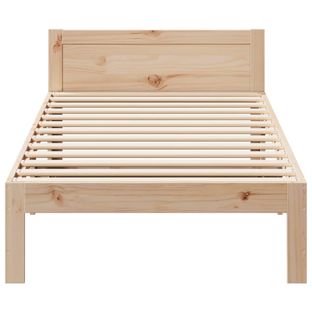 Bedframe zonder matras massief grenenhout 80x200 cm is nu te koop bij PeponiXL, paradijselijk wonen!