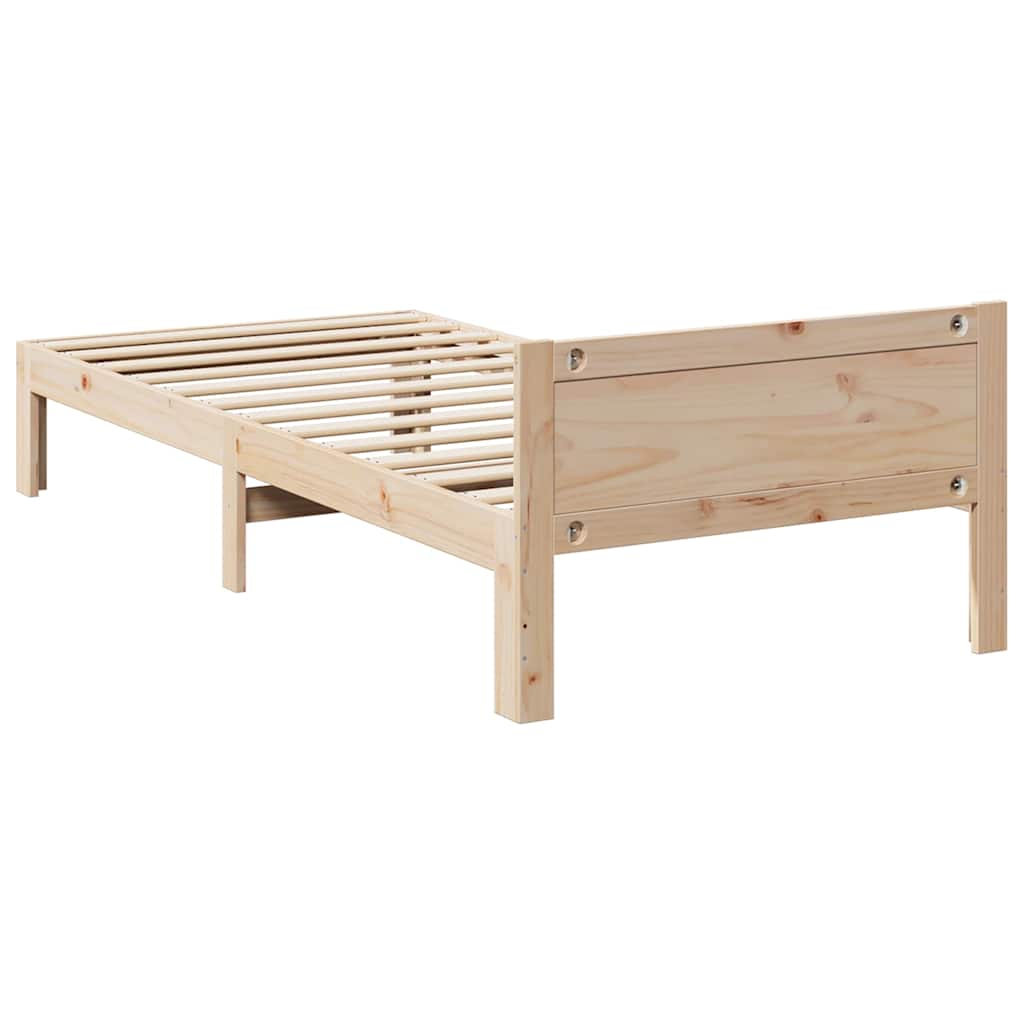 Bedframe zonder matras massief grenenhout 80x200 cm is nu te koop bij PeponiXL, paradijselijk wonen!
