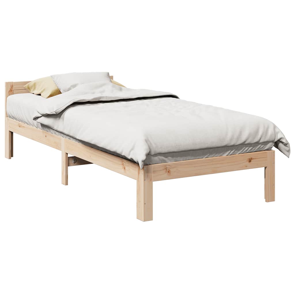 Bedframe zonder matras massief grenenhout 80x200 cm is nu te koop bij PeponiXL, paradijselijk wonen!