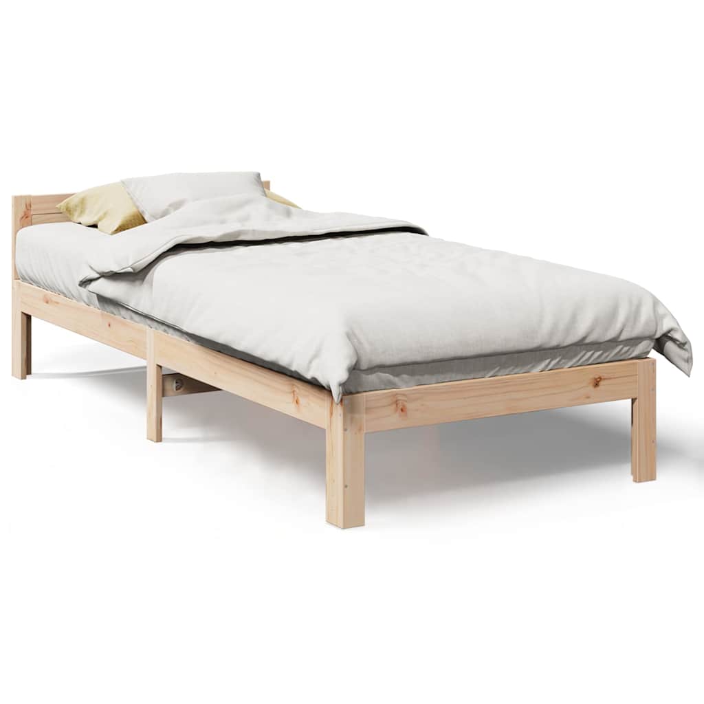 Bedframe zonder matras massief grenenhout 90x200 cm is nu te koop bij PeponiXL, paradijselijk wonen!