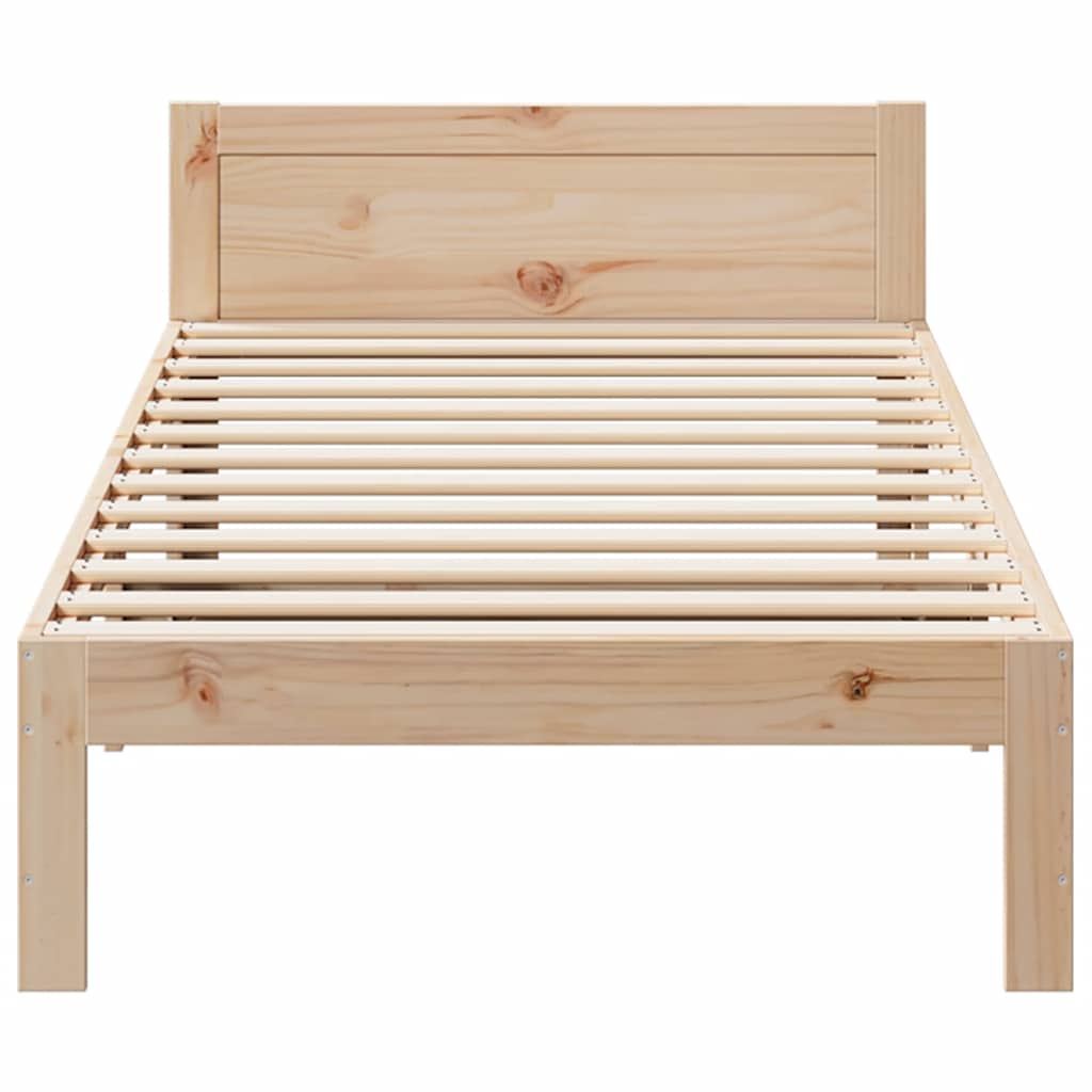 Bedframe zonder matras massief grenenhout 90x200 cm is nu te koop bij PeponiXL, paradijselijk wonen!