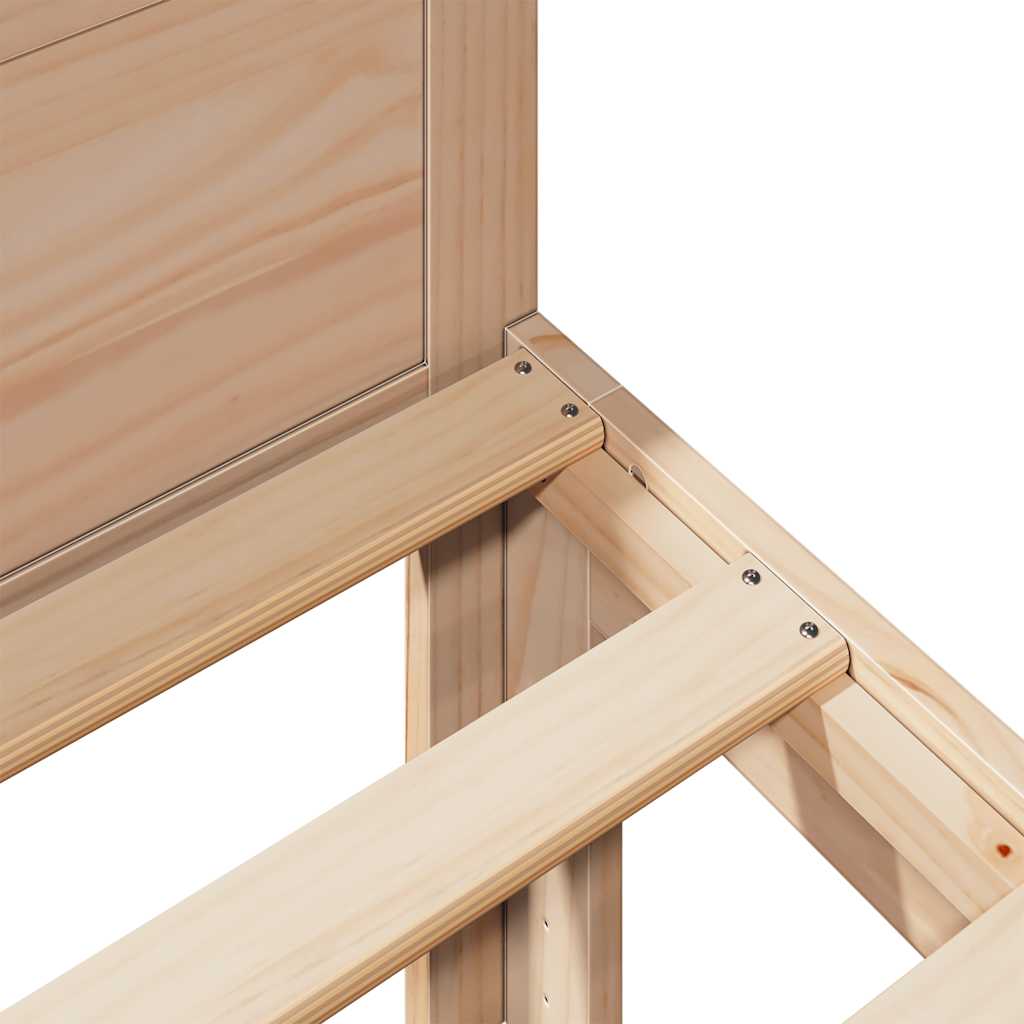 Bedframe zonder matras massief grenenhout 90x200 cm is nu te koop bij PeponiXL, paradijselijk wonen!