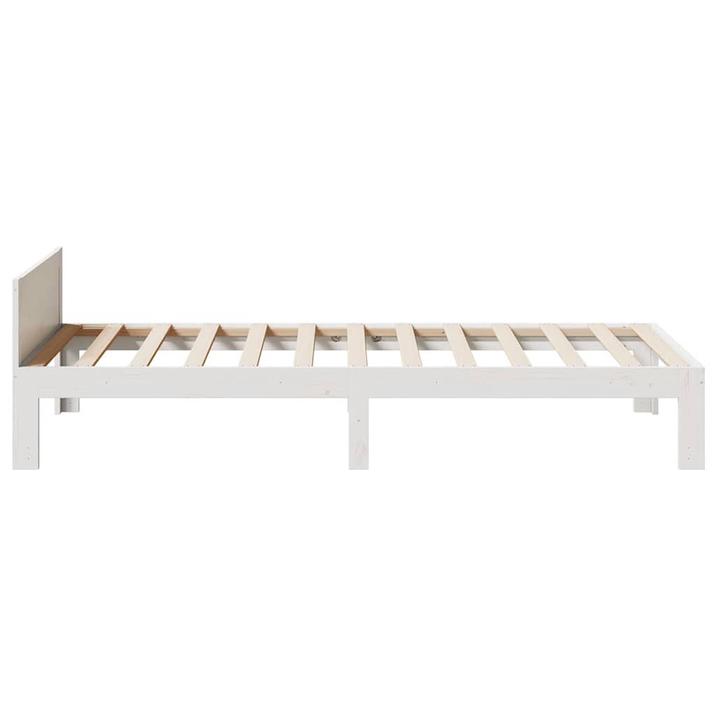 Bedframe zonder matras massief grenenhout wit 90x200 cm is nu te koop bij PeponiXL, paradijselijk wonen!