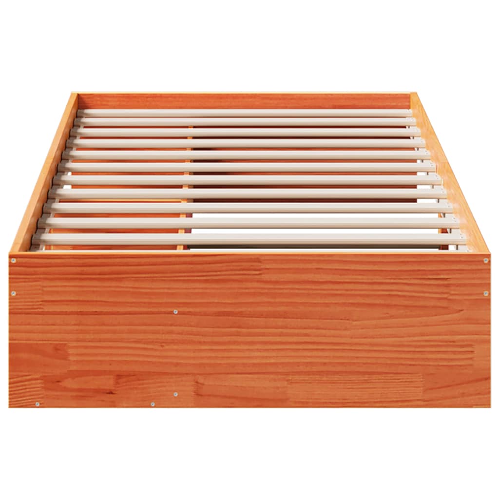 Bedbank zonder matras wasbruin 100x200 cm massief grenenhout is nu te koop bij PeponiXL, paradijselijk wonen!