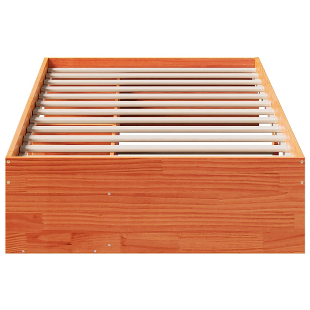 Bedbank zonder matras wasbruin 75x190 cm massief grenenhout is nu te koop bij PeponiXL, paradijselijk wonen!