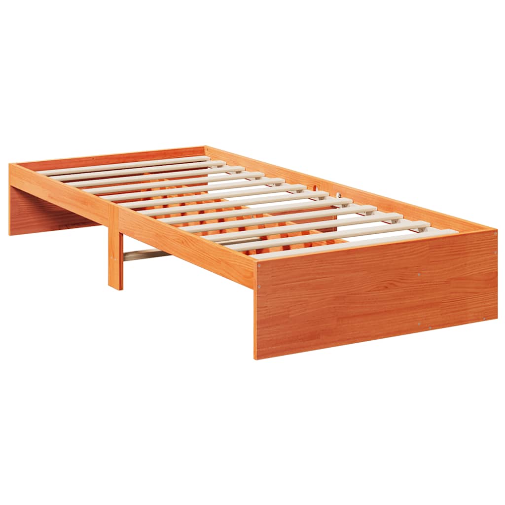 Bedbank zonder matras wasbruin 75x190 cm massief grenenhout is nu te koop bij PeponiXL, paradijselijk wonen!