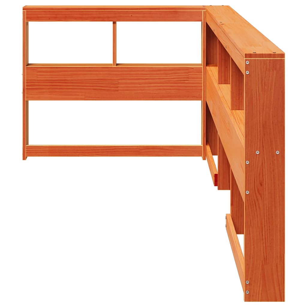 Boekenkast Hoofdeinde L-vormig 80 cm grenenhout wasbruin is nu te koop bij PeponiXL, paradijselijk wonen!