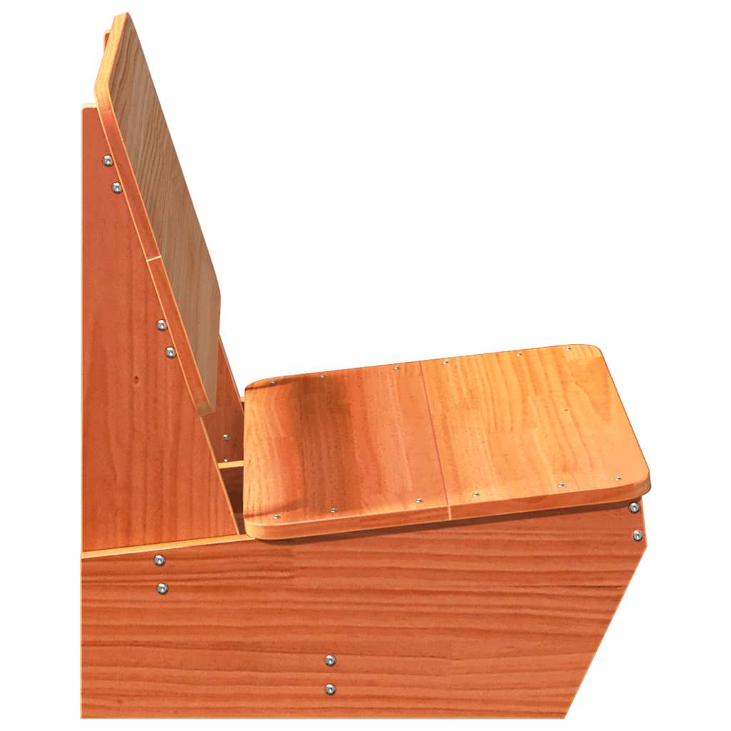 Tuinstoel 60x64x70,5 cm massief grenenhout wasbruin is nu te koop bij PeponiXL, paradijselijk wonen!