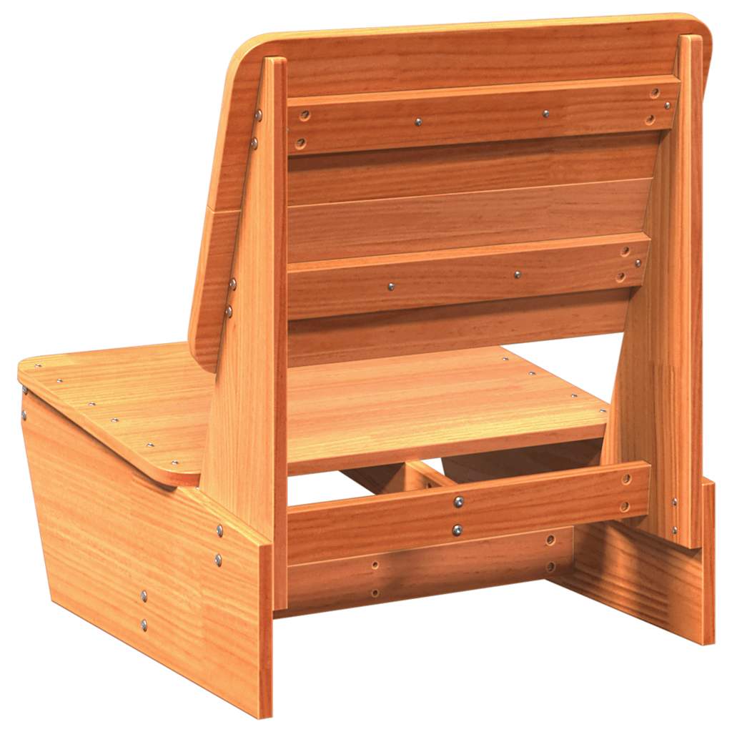Tuinstoel 60x64x70,5 cm massief grenenhout wasbruin is nu te koop bij PeponiXL, paradijselijk wonen!