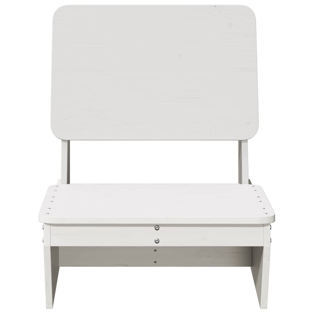 Tuinstoelen 2 st 60x64x70,5 cm massief grenenhout wit is nu te koop bij PeponiXL, paradijselijk wonen!
