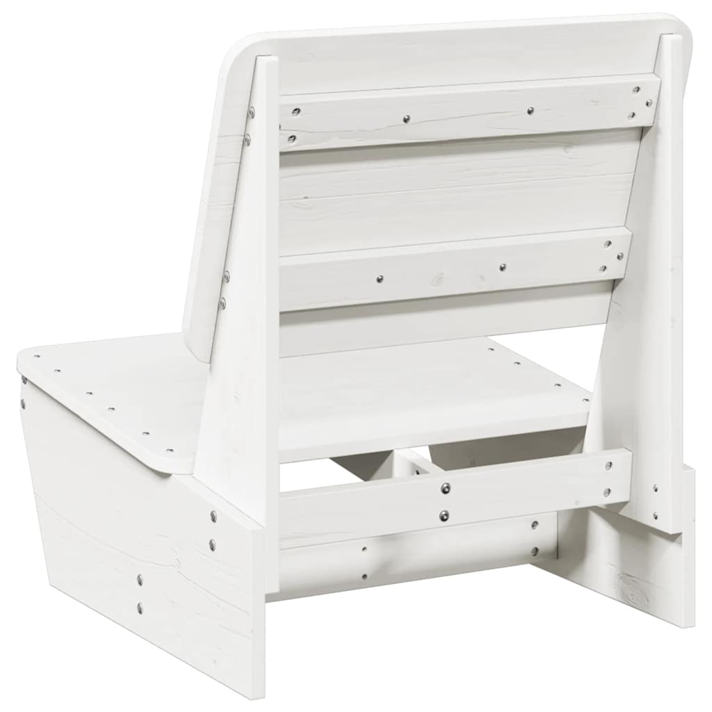 Tuinstoelen 2 st 60x64x70,5 cm massief grenenhout wit is nu te koop bij PeponiXL, paradijselijk wonen!
