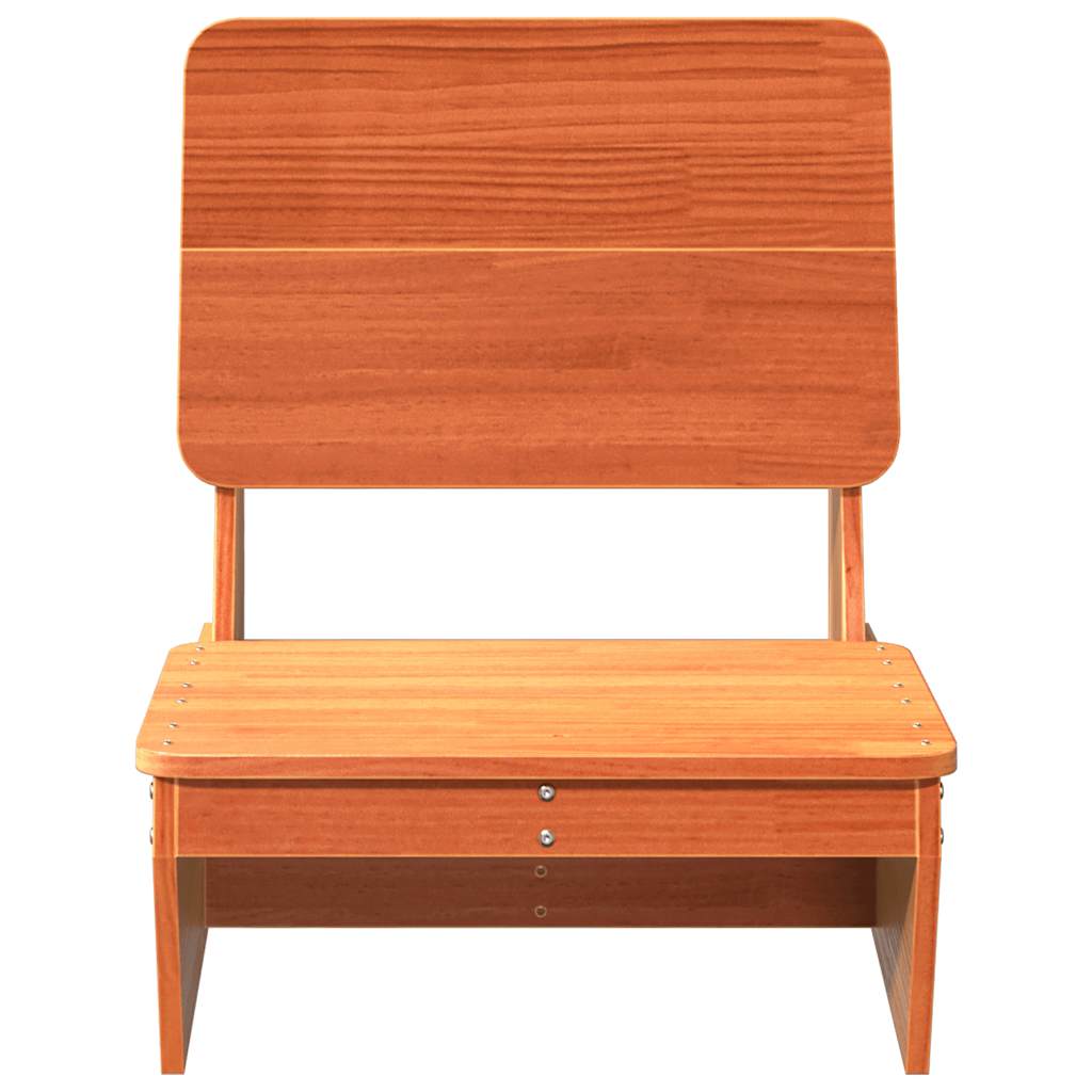 Tuinstoelen 2 st 60x64x70,5 cm massief grenenhout wasbruin is nu te koop bij PeponiXL, paradijselijk wonen!