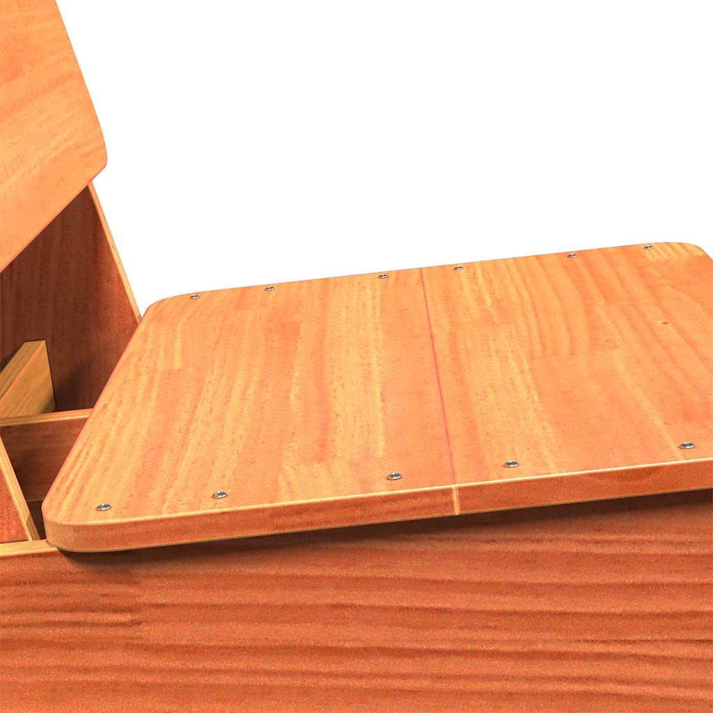 Tuinstoelen 2 st 60x64x70,5 cm massief grenenhout wasbruin is nu te koop bij PeponiXL, paradijselijk wonen!