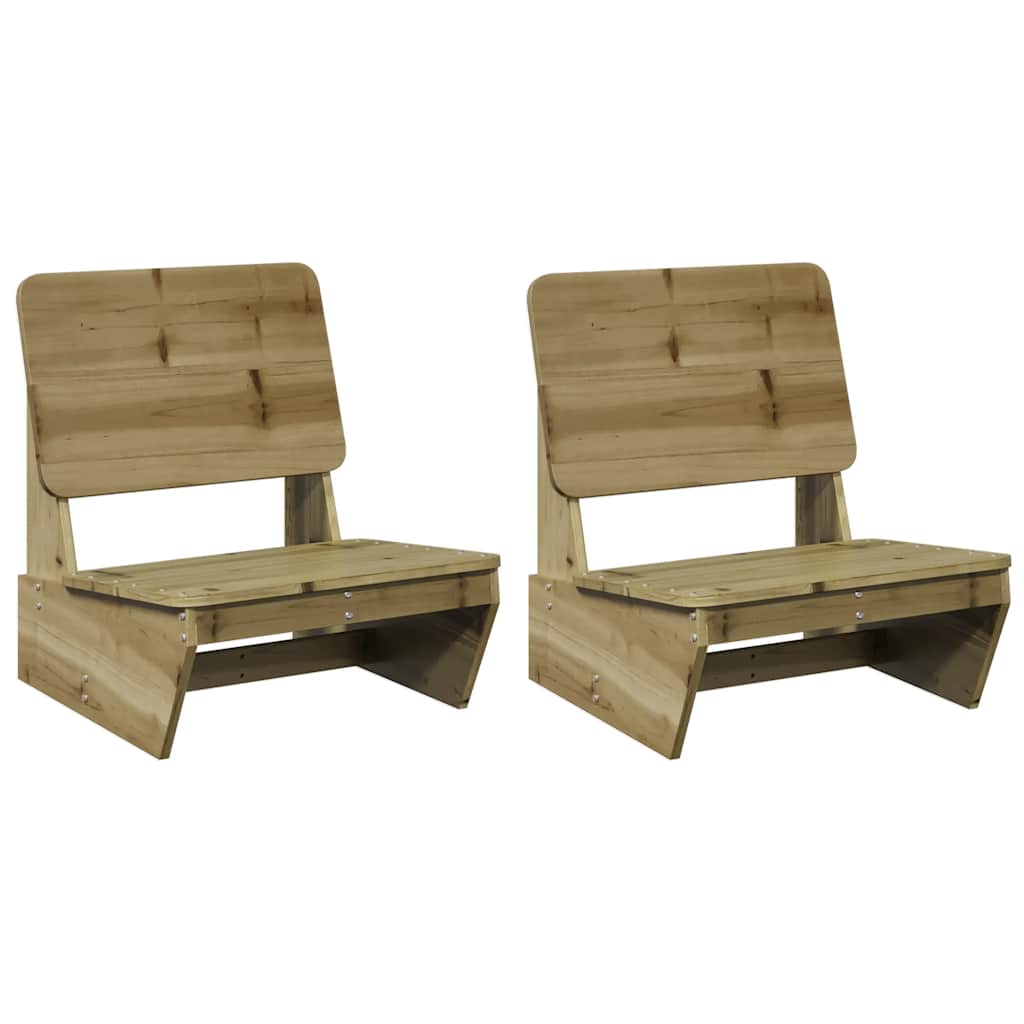 Tuinstoelen 2 st 60x64x70,5 cm geïmpregneerd hout is nu te koop bij PeponiXL, paradijselijk wonen!