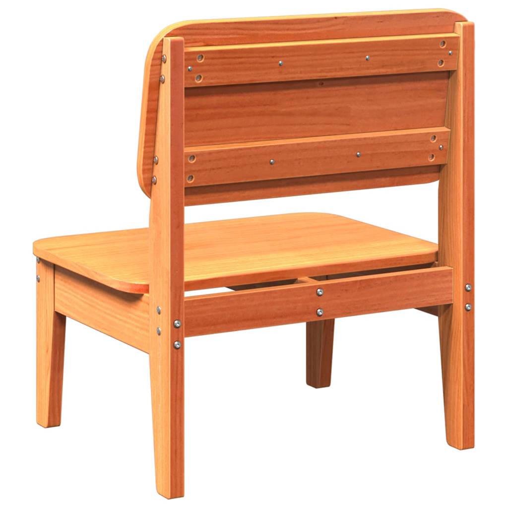Tuinstoel 60x52,5x72 cm massief grenenhout wasbruin is nu te koop bij PeponiXL, paradijselijk wonen!