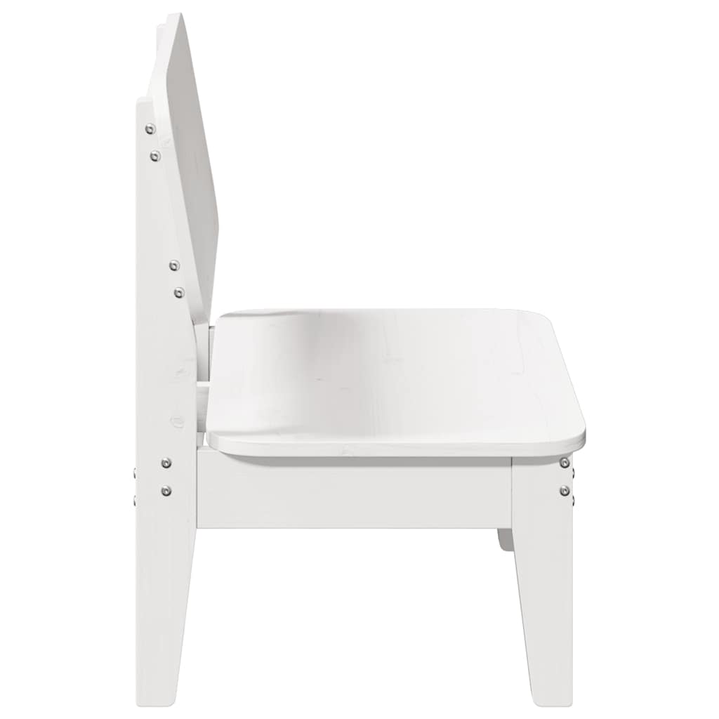 Tuinstoelen 2 st 60x52,5x72 cm massief grenenhout wit is nu te koop bij PeponiXL, paradijselijk wonen!