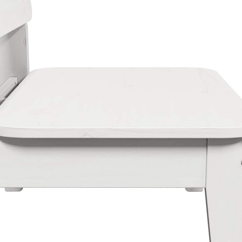 Tuinstoelen 2 st 60x52,5x72 cm massief grenenhout wit is nu te koop bij PeponiXL, paradijselijk wonen!