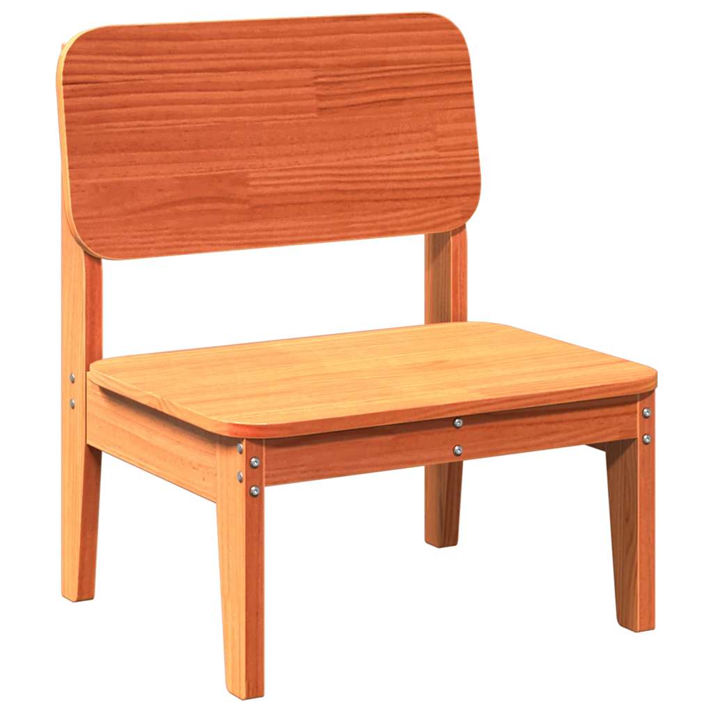 Tuinstoelen 2 st 60x52,5x72 cm massief grenenhout wasbruin is nu te koop bij PeponiXL, paradijselijk wonen!