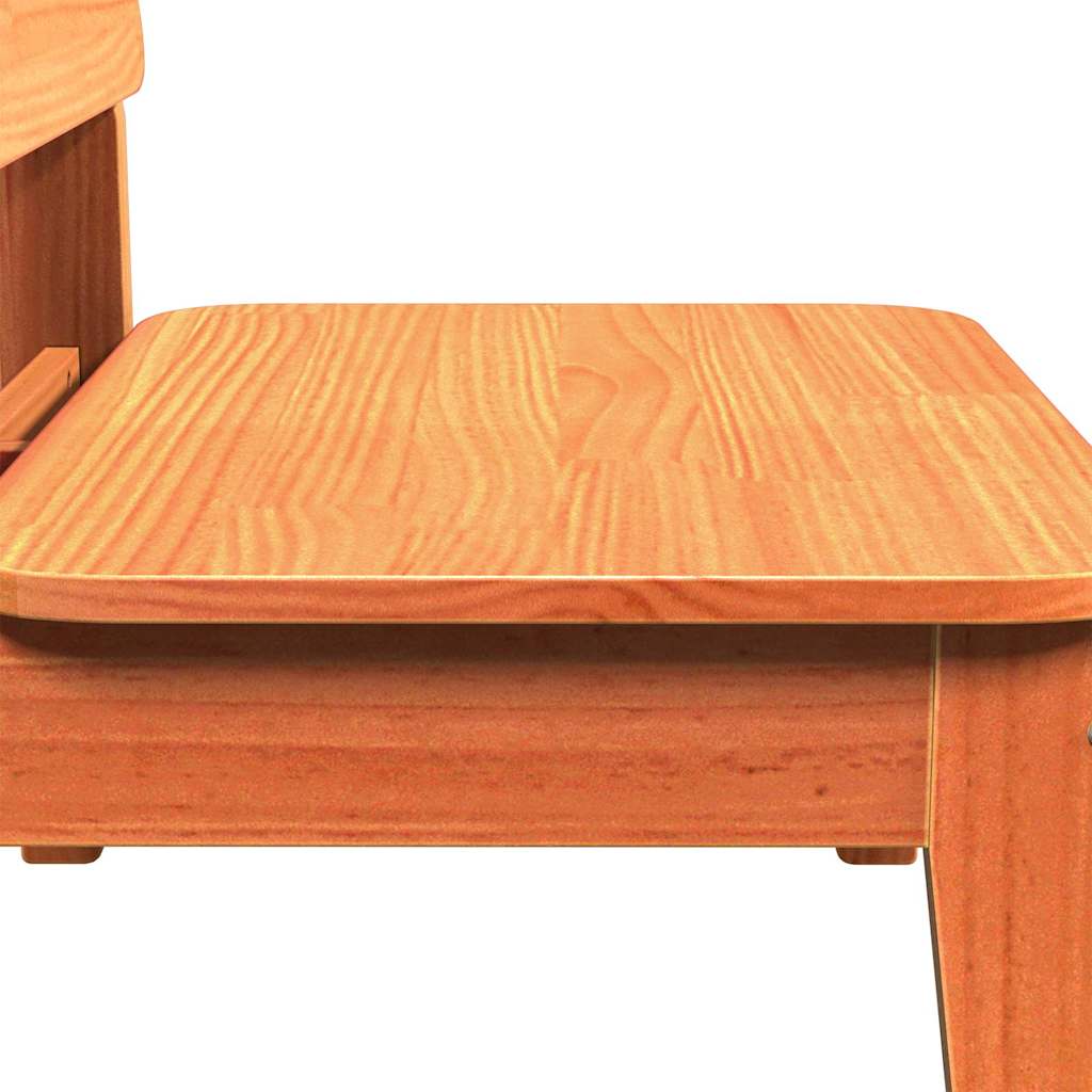 Tuinstoelen 2 st 60x52,5x72 cm massief grenenhout wasbruin is nu te koop bij PeponiXL, paradijselijk wonen!