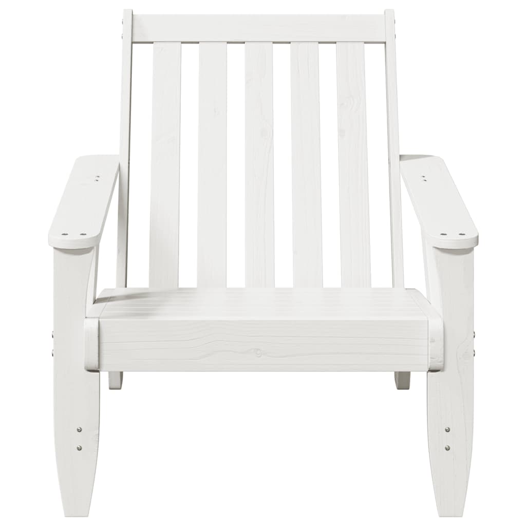 Tuinstoel Adirondack 75x77x77 cm massief grenenhout wit is nu te koop bij PeponiXL, paradijselijk wonen!