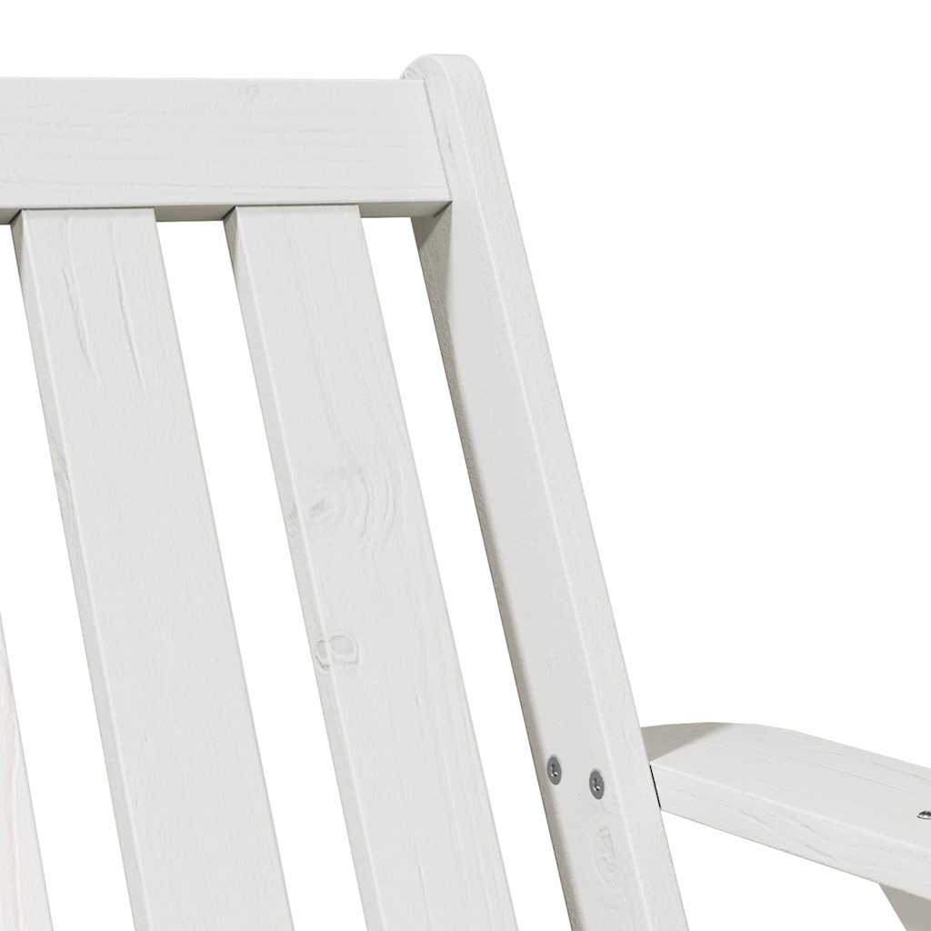Tuinstoel Adirondack 75x77x77 cm massief grenenhout wit is nu te koop bij PeponiXL, paradijselijk wonen!