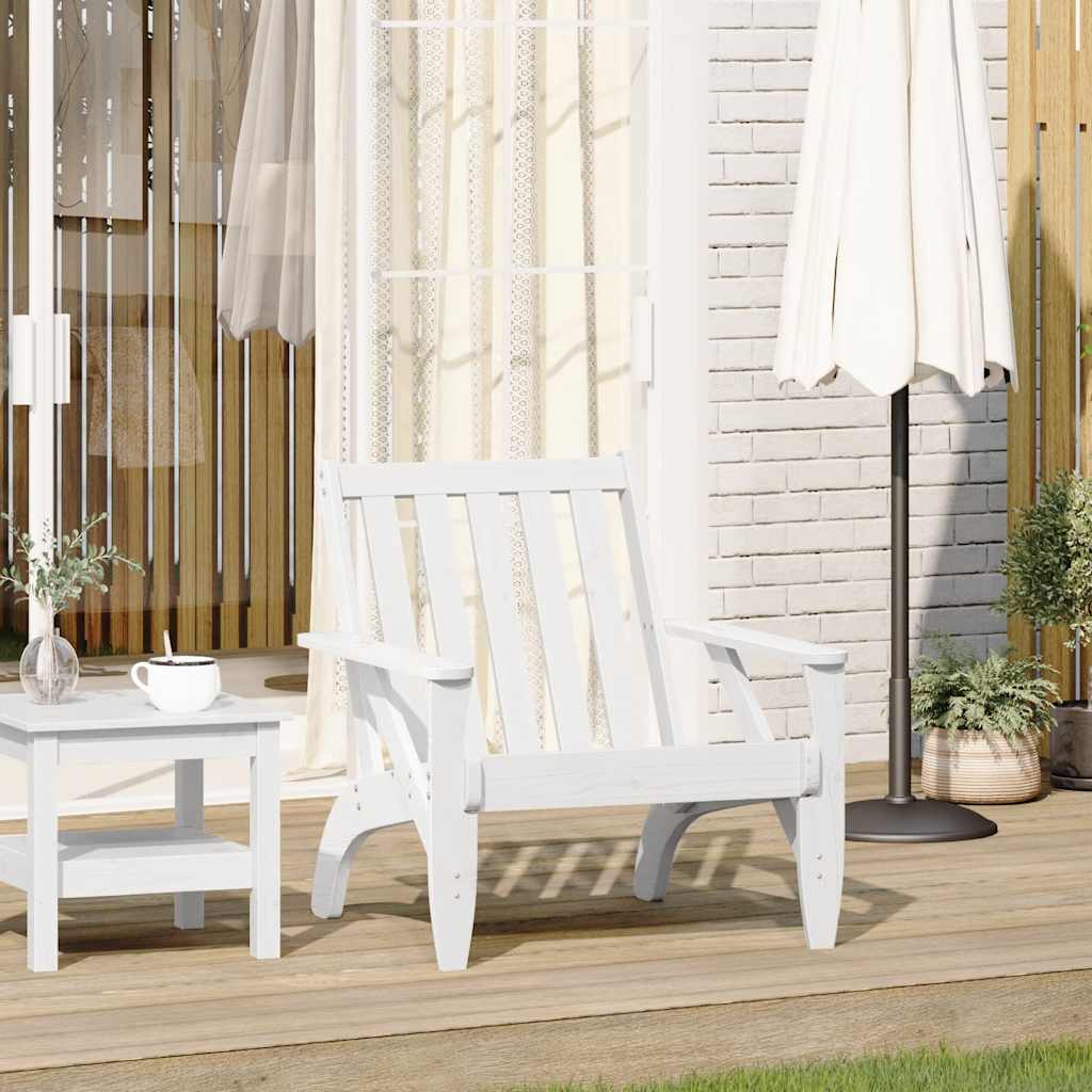Tuinstoel Adirondack 75x77x77 cm massief grenenhout wit is nu te koop bij PeponiXL, paradijselijk wonen!