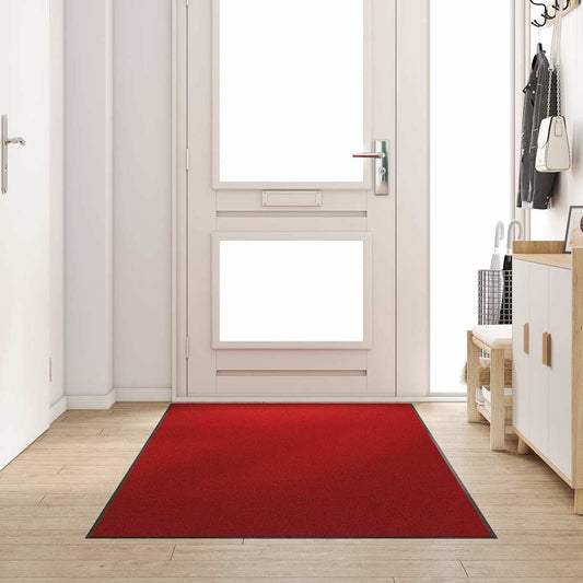 Deurmat Rood en Zwart 120 x 250 cm 100% Polyamide is nu te koop bij PeponiXL, paradijselijk wonen!