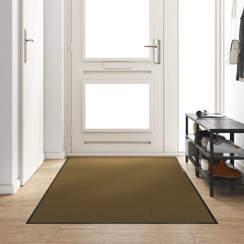 Deurmat Bruin en zwart 120 x 250 cm 100% Polyamide is nu te koop bij PeponiXL, paradijselijk wonen!