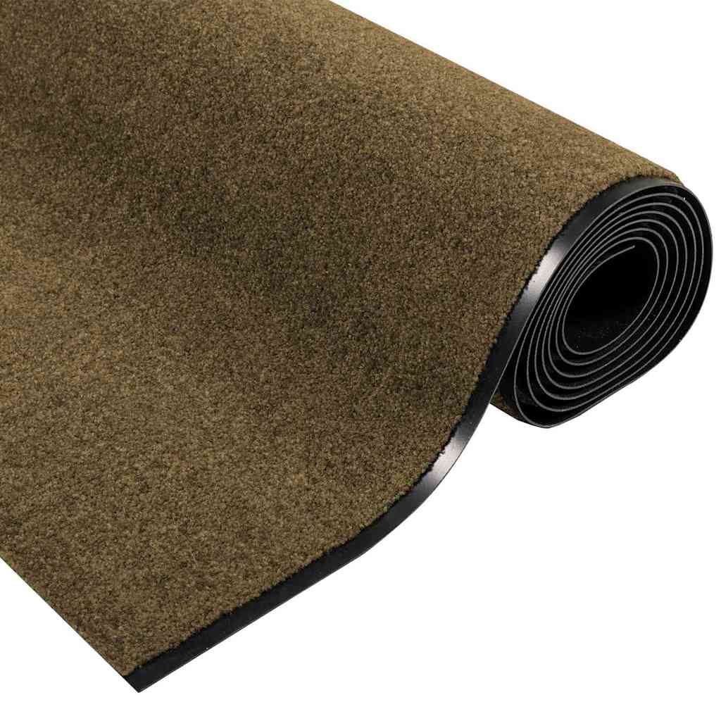 Deurmat Bruin en zwart 120 x 400 cm 100% Polyamide is nu te koop bij PeponiXL, paradijselijk wonen!