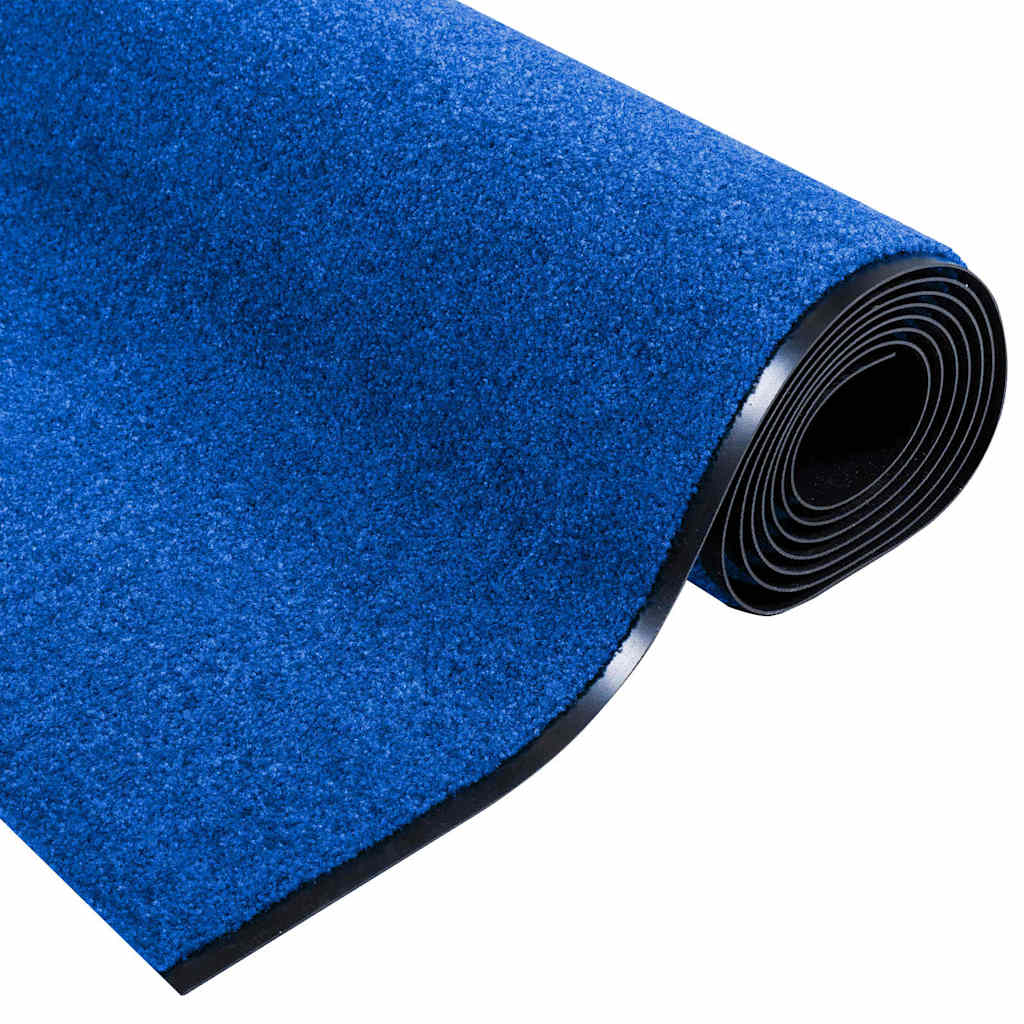 Deurmat Anders Blauw en Zwart 120 x 350 cm Polyamide en PVC is nu te koop bij PeponiXL, paradijselijk wonen!