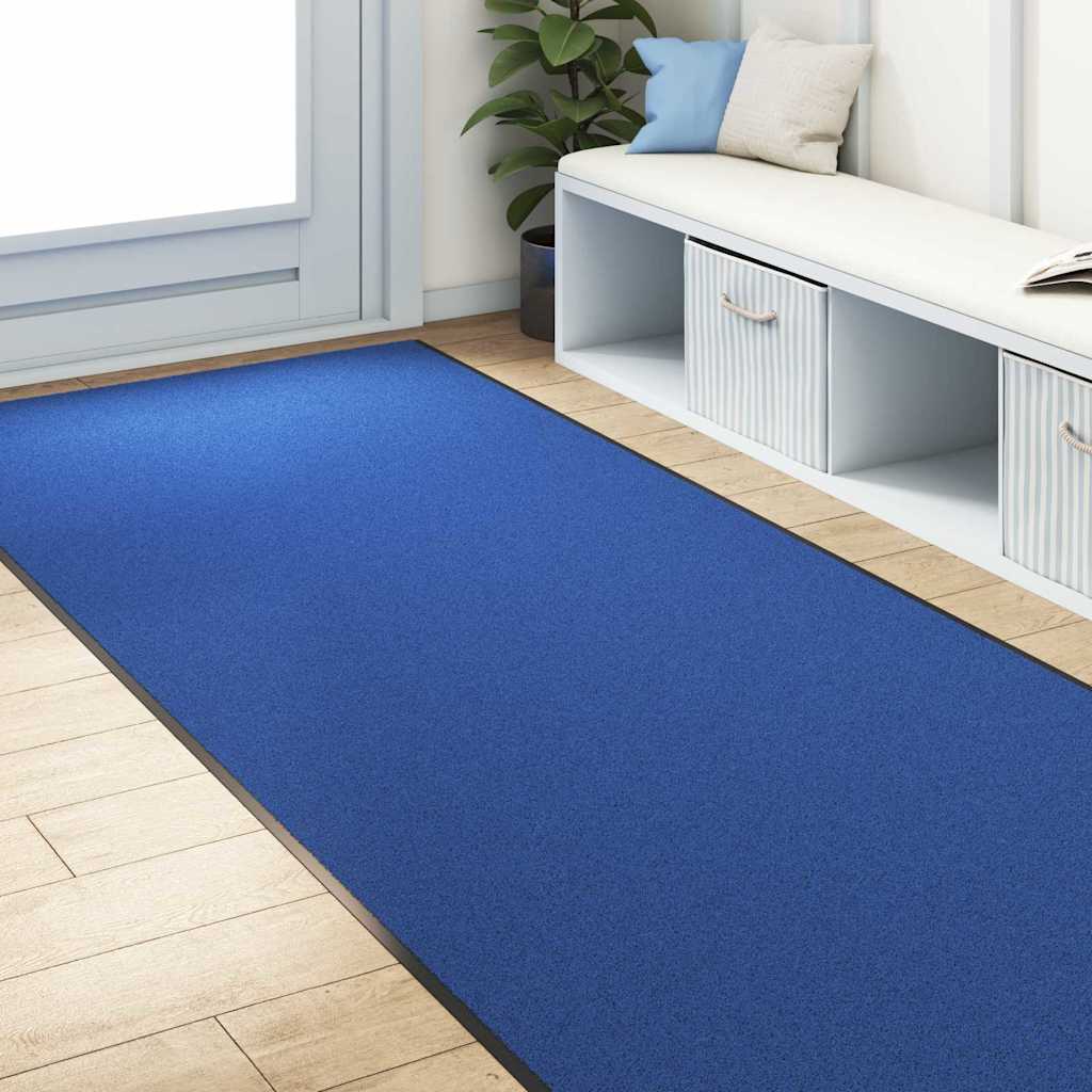 Deurmat Anders Blauw en Zwart 120 x 350 cm Polyamide en PVC is nu te koop bij PeponiXL, paradijselijk wonen!