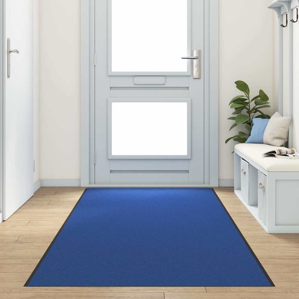 Deurmat Anders Blauw en Zwart 120 x 350 cm Polyamide en PVC is nu te koop bij PeponiXL, paradijselijk wonen!